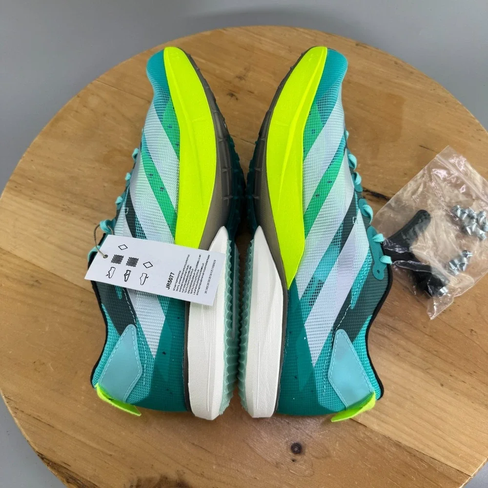 Mens‎ 8.5 /  Womens 9.5 - Adidas Adizero Avanti XC Track Spikes Aqua Blue NEW